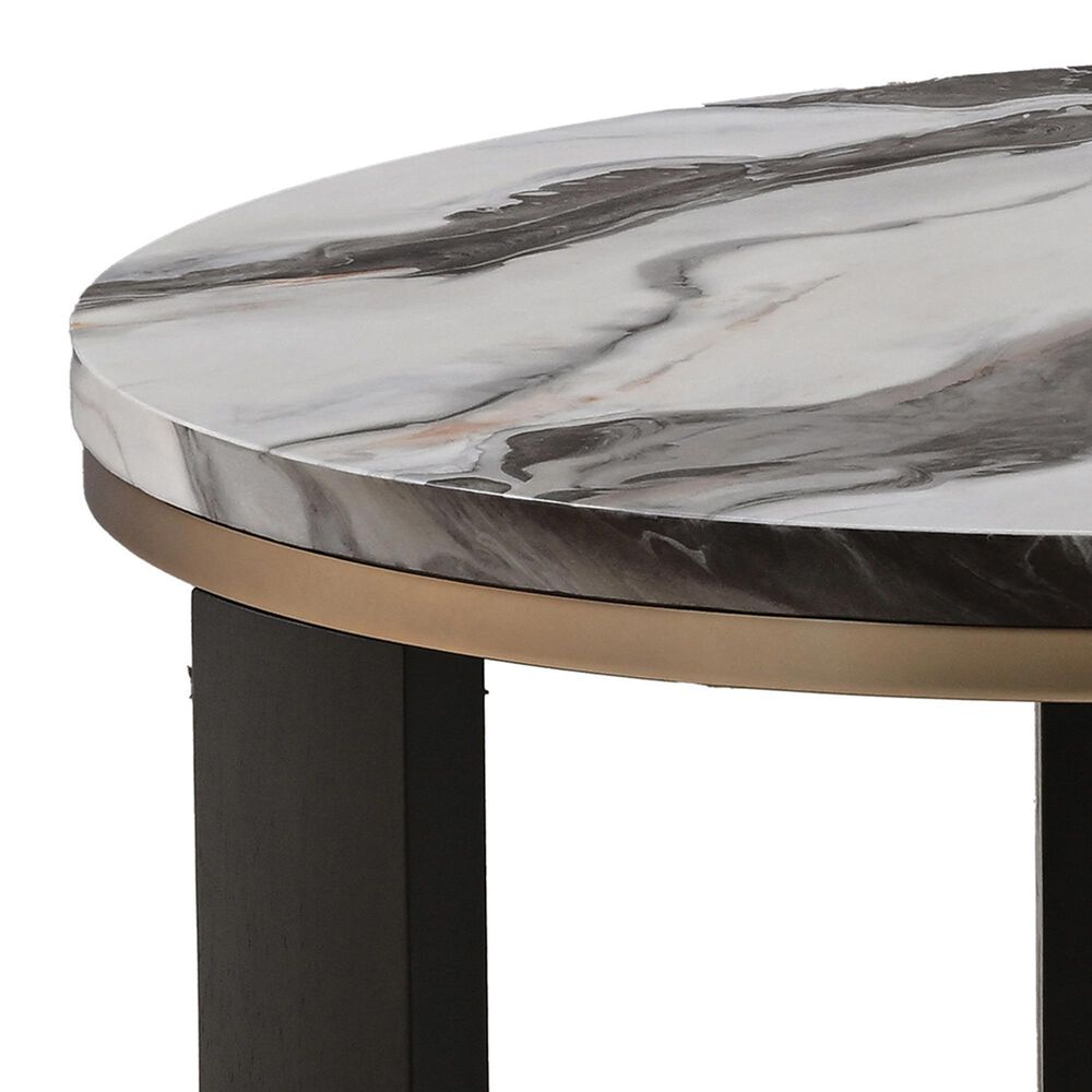 Furniture of America Morai Cocktail Table in White, Gold and Black, , large