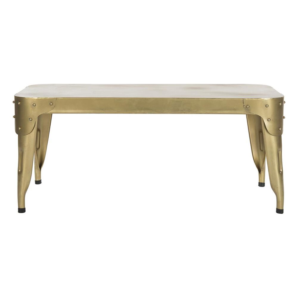Safavieh Classsic Iron Coffee Table in Gold, , large