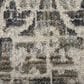 Feizy Kano 5"3" x 7"6" Gray and Ivory Area Rug, , large