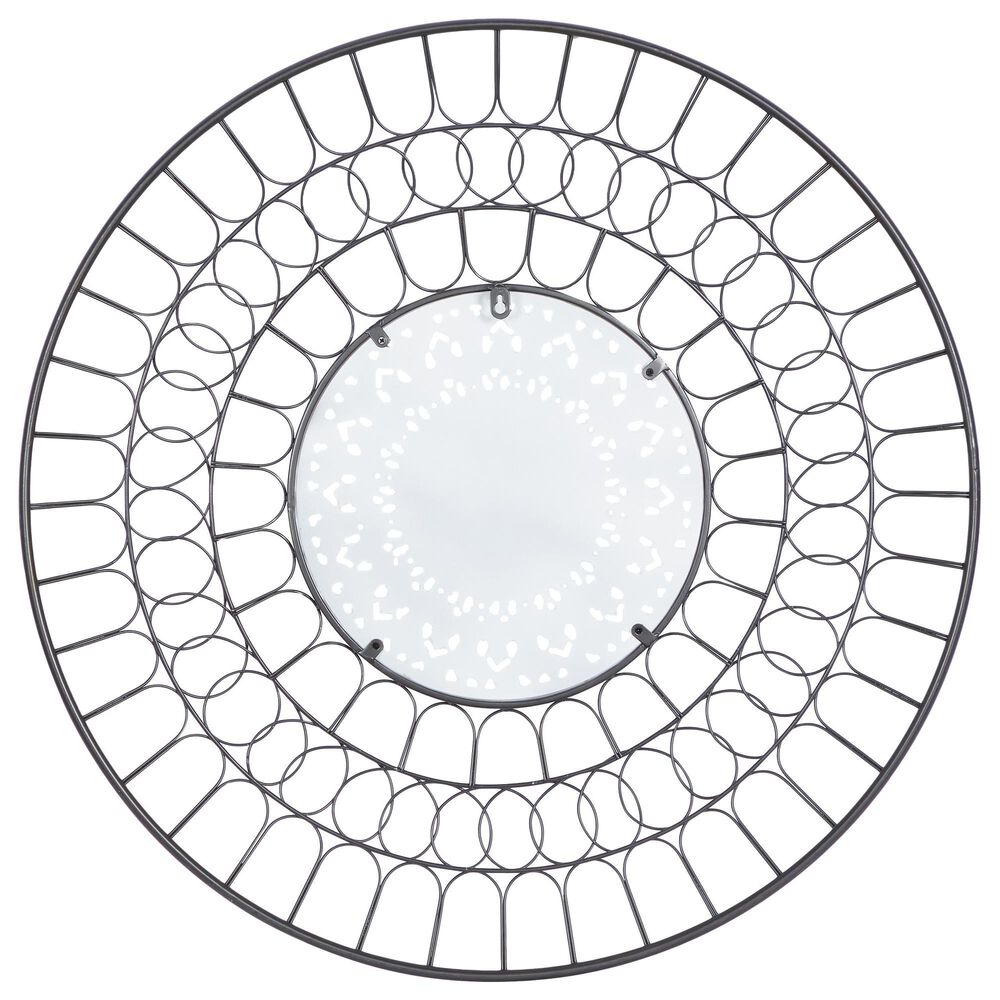 Maple and Jade 32&quot; x 32&quot; Farmhouse Wall Decor in Black and White, , large