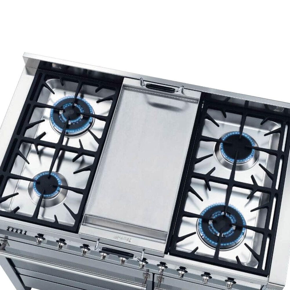 Smeg USA Teppanyaki Gas Grill Plate for Range and Cooktop in Stainless Steel, , large