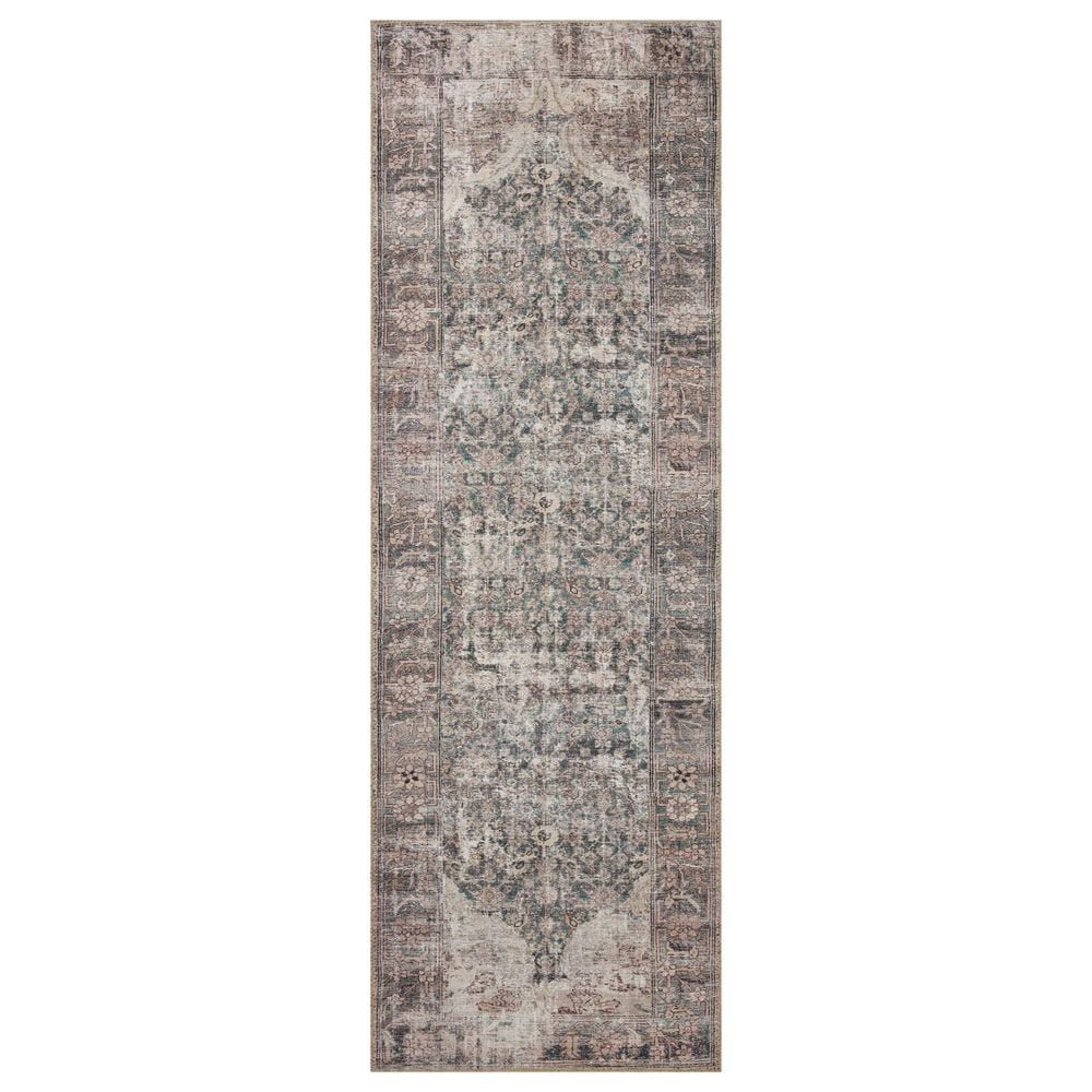 Amber Lewis x Loloi Georgie 2"6" x 9"6" Lagoon and Beige Runner, , large