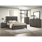 Crown Mark Valor 5-Piece King Bedroom Set in Gray, , large