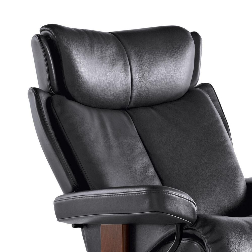 Stressless Magic Medium Chair and Ottoman in Paloma Rock and Brown, , large