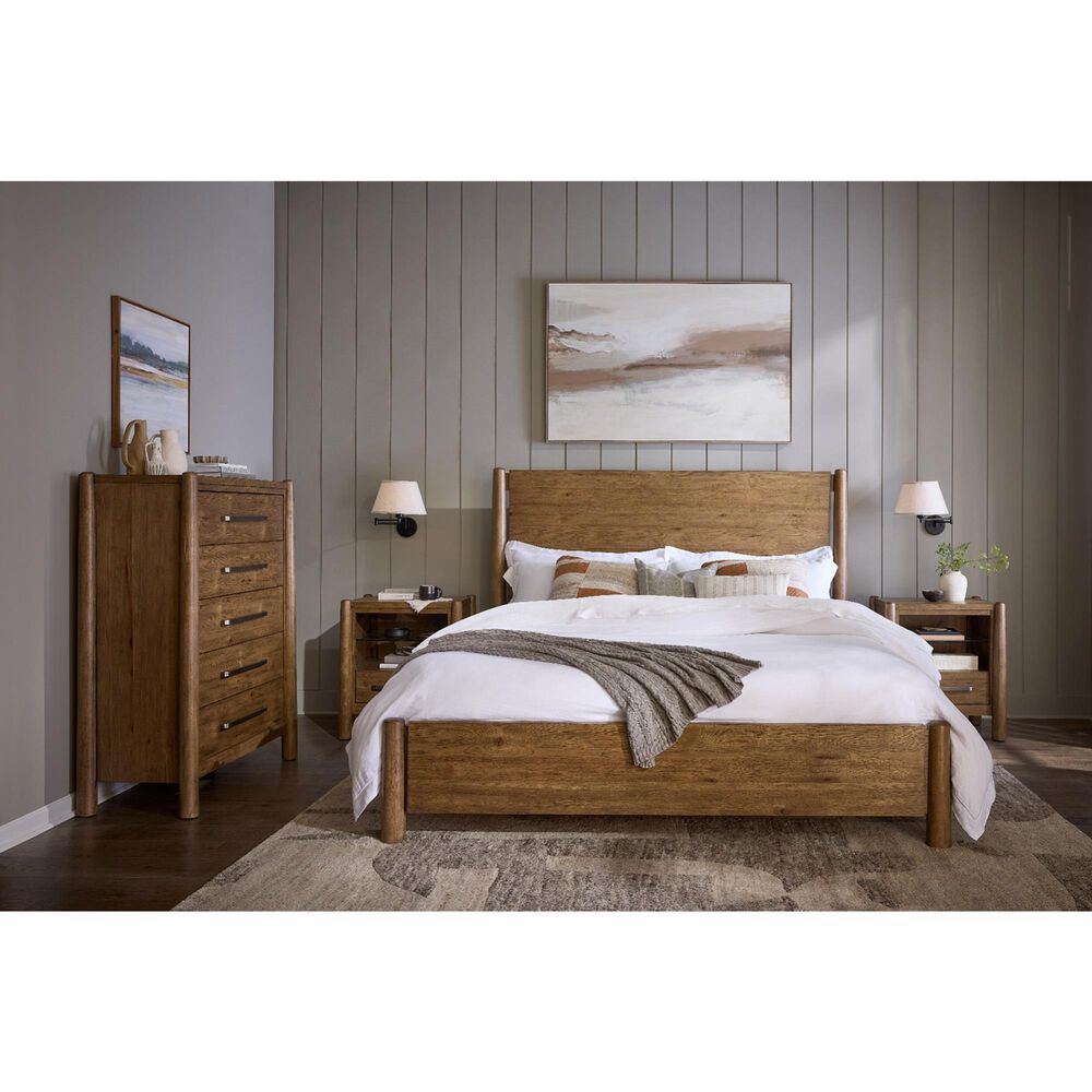 Riverside Furniture Henderson King Platform Bed in Toasted Pecan, , large