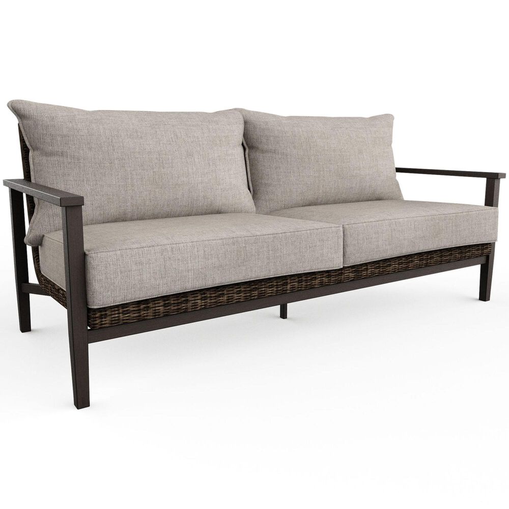 Sunvilla Cleo Patio Sofa in Bourbon and Iven Shell, , large