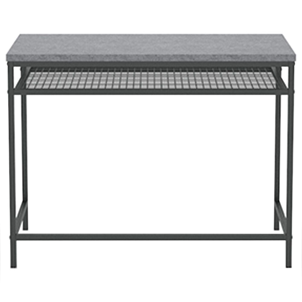 Sauder Market Commons Writing Desk in Slate Gray and Black, , large