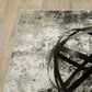 Oriental Weavers Venice Rimini 2"3" x 7"6" Charcoal and Beige Runner, , large