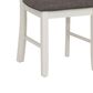 Linon Home Decor Jane Side Chair with Taupe Cushion in Vanilla White, , large