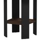 HOMLUX End Table in Columbia Walnut and Black (Set of 2), , large