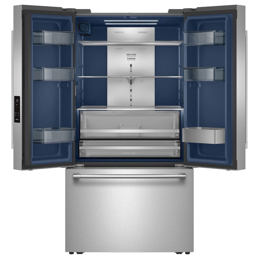 Maytag 31 Cu. Ft. French Door Bottom Mount Refrigerator in Fingerprint-Resistant Stainless, , large