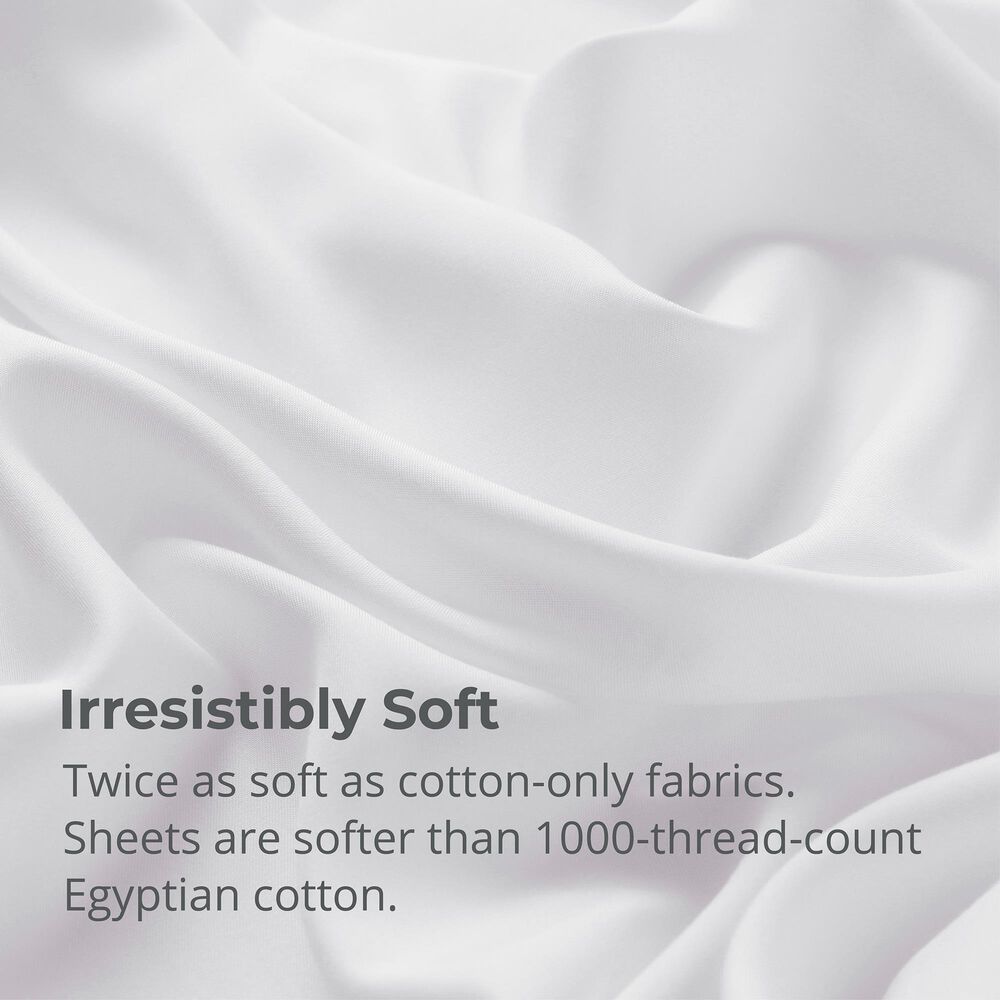 Cariloha Aloha Soft 4-Piece Queen Sheet Set in White, , large