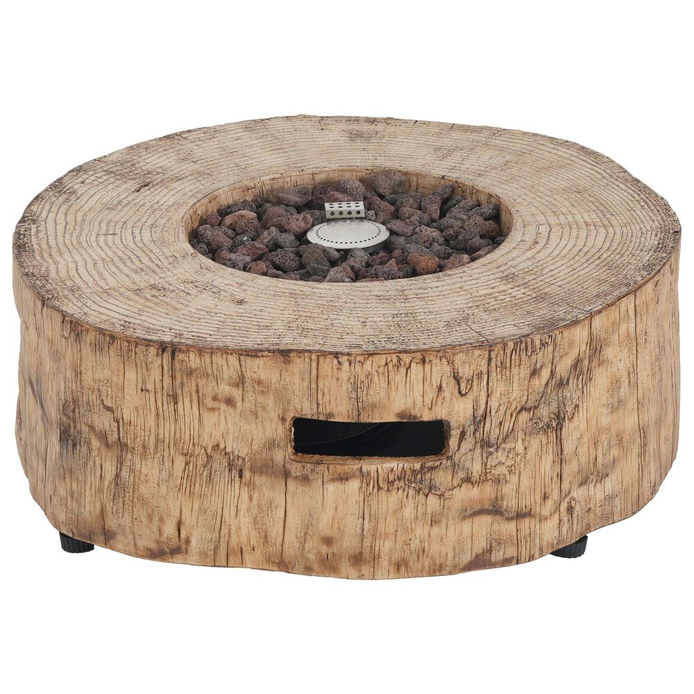 Hearth and Haven Outdoor Propane Fire Pit with 30,000 BTU Output in Brown, , large