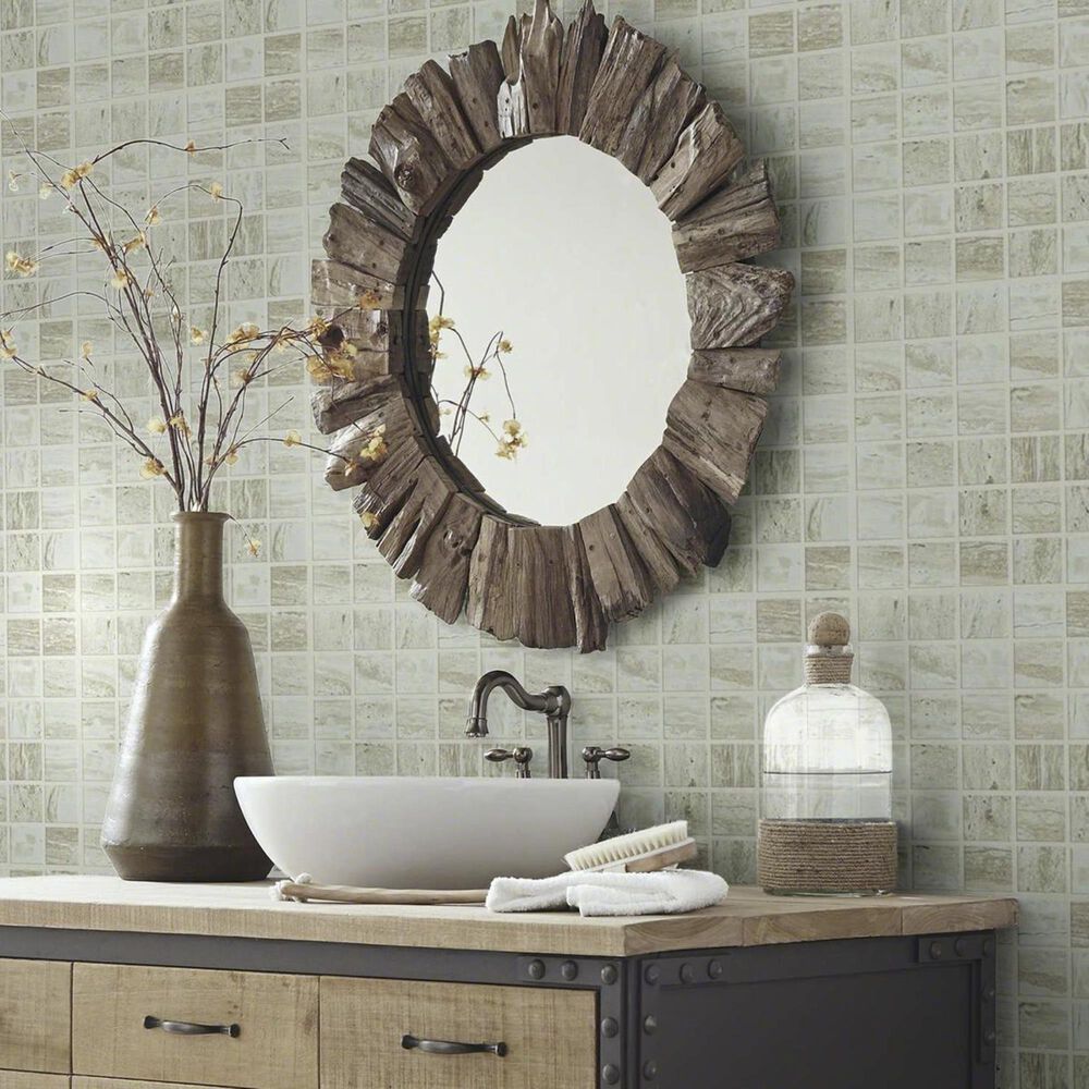 Shaw Cameo Agate 13&quot; x 13&quot; Ceramic Mosaic Sheet, , large