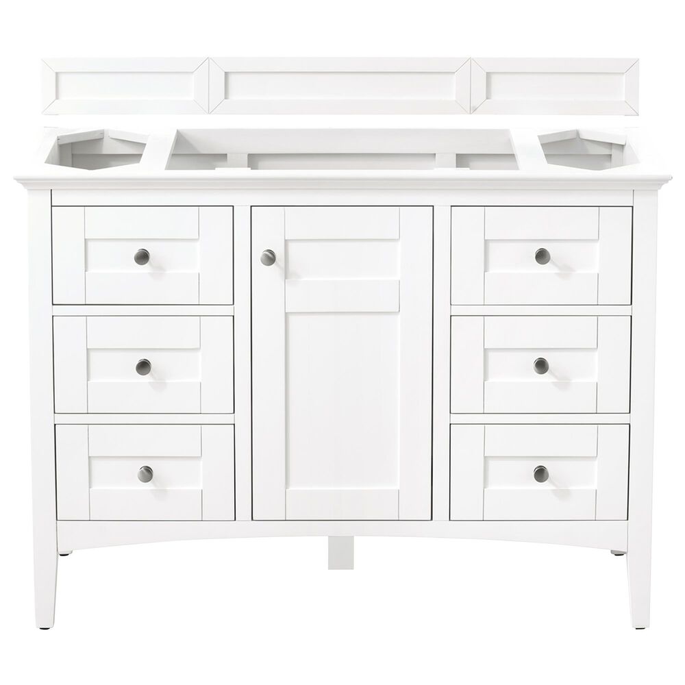 James Martin Palisades 48" Single Vanity Cabinet in Bright White, , large