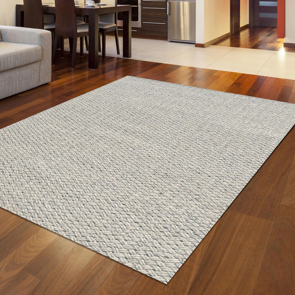 Radici USA Bellissima Geometric 6&#39; x 9&#39; Silver Area Rug, , large