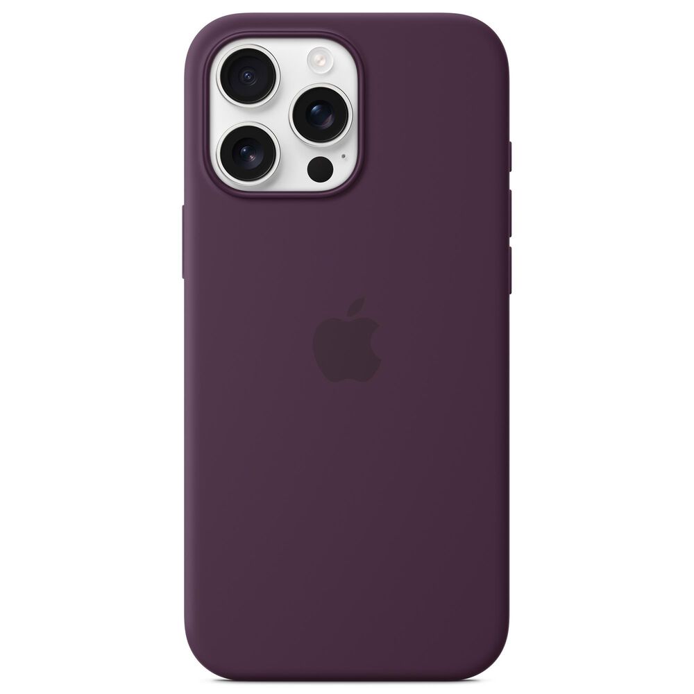 Apple Silicone Case with MagSafe for iPhone 16 Pro Max in Plum, , large