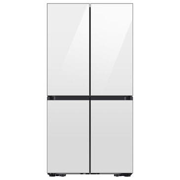 Samsung Bespoke 28.6 Cu. Ft. Bespoke 4-Door Flex French Door Refrigerator with Beverage Center in White Glass, , large