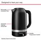 KitchenAid 1.7 Liter Variable Temperature Electric Kettle in Black Matte, , large
