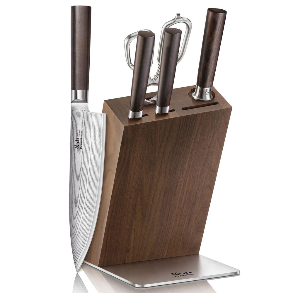 Cangshan Haku 6-Piece Knife Block Set in Dark Brown, , large