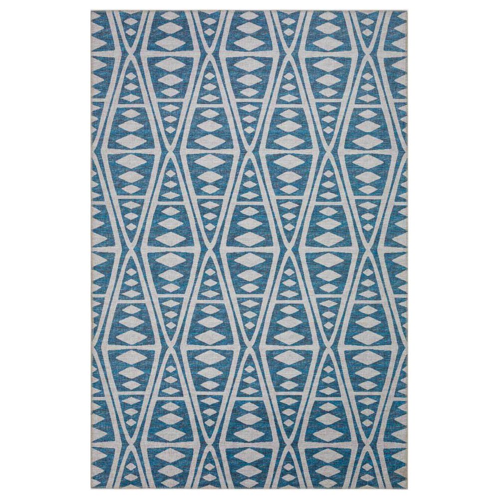 Dalyn Rug Company Sedona Southwestern 10" Round Indigo Indoor/Outdoor Area Performance Rug, , large