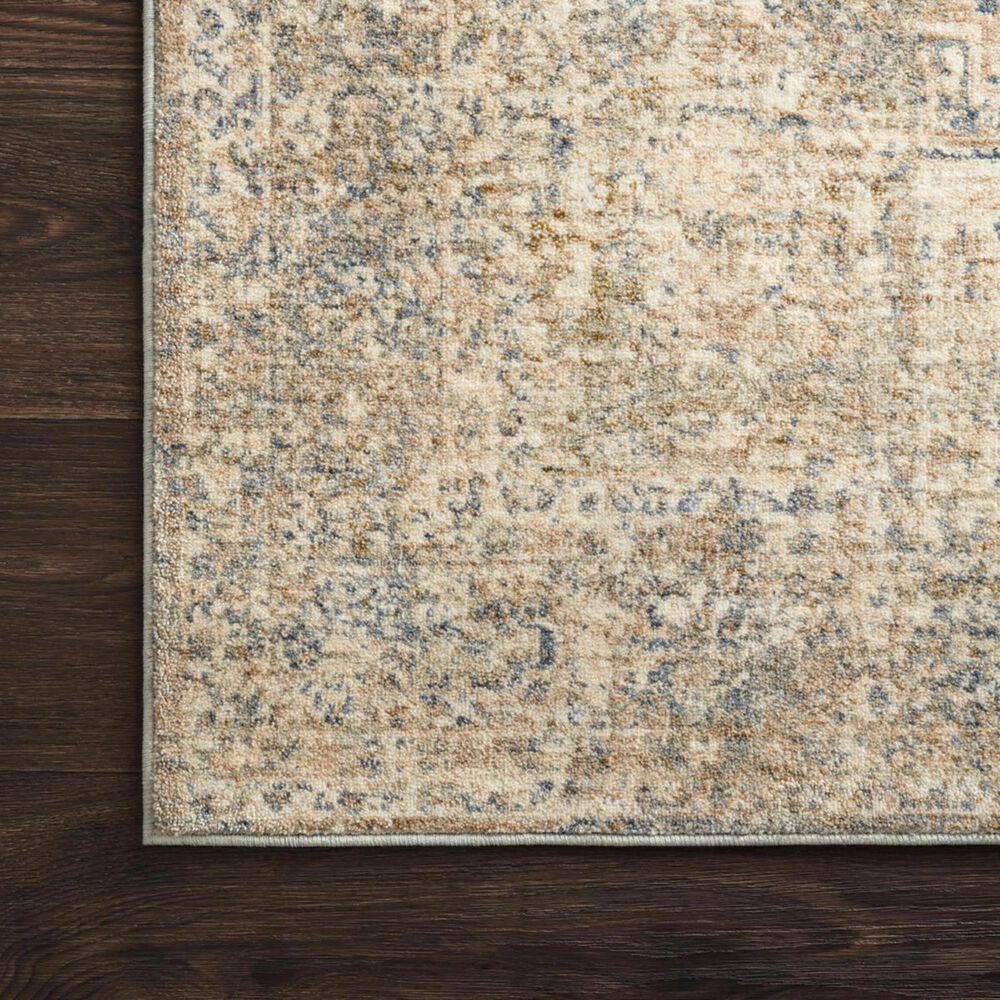 Loloi Revere REV-08 2&#39;6&quot; x 16&#39; Granite and Blue Runner, , large