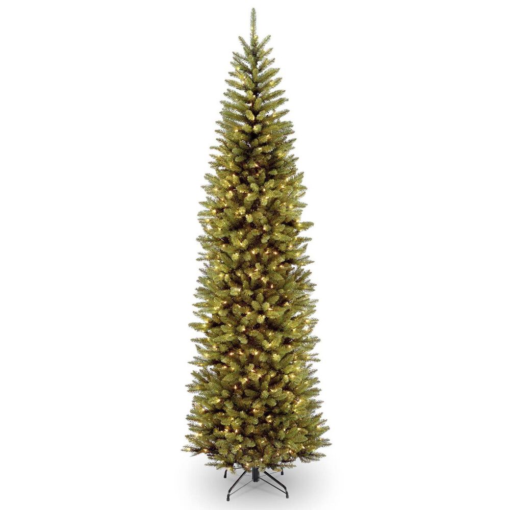 National Tree 14" Kingswood Fir Pencil Tree with 1300 White Lights, , large