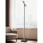 Cal Lighting Stratos Torchiere Floor Lamp in Sand Black and Antique Brass, , large