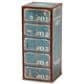 Baxton Studio Alba 5-Drawer Accent Storage Cabinet in Blue, , large