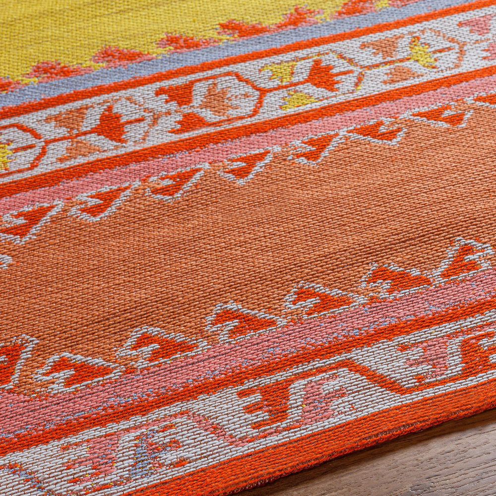 Surya Sajal 4&#39; x 6&#39; Brick Red, Camel, Ivory, Rose, Light Blue and Mustard Area Rug, , large
