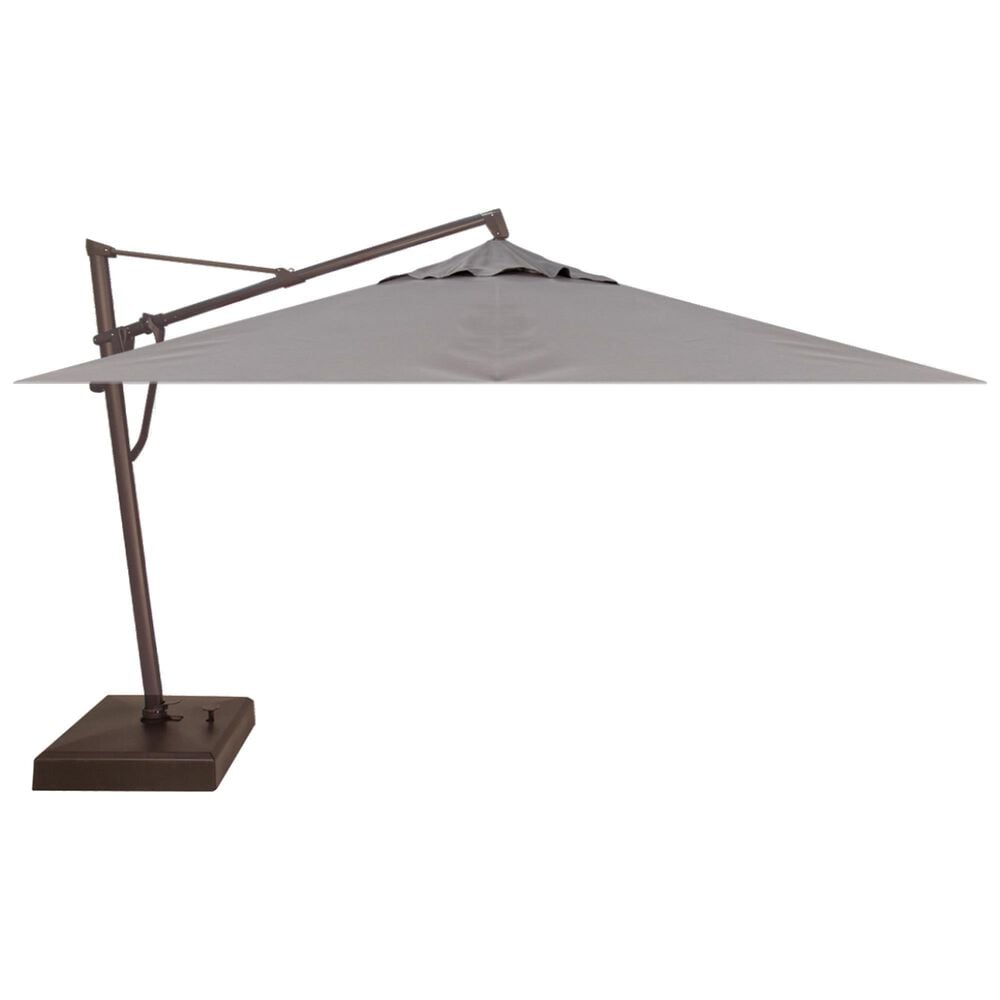 Treasure Garden 10"x13" Cantilever Umbrella with Black Base in Boulder, , large