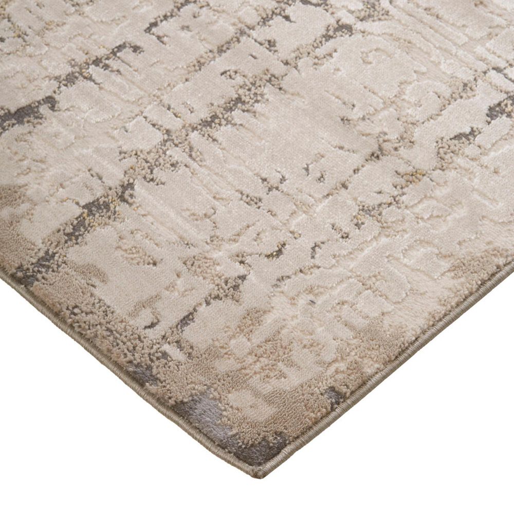 Feizy Waldor Abstract Beige 6&#39;7&quot; x 9&#39;6&quot; Area Rug, , large
