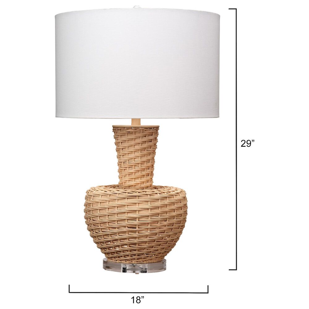 Splendor Living Ashton Table Lamp in Natural and Clear, , large