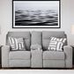 Ashley Biscoe Power Reclining Loveseat in Pewter, , large