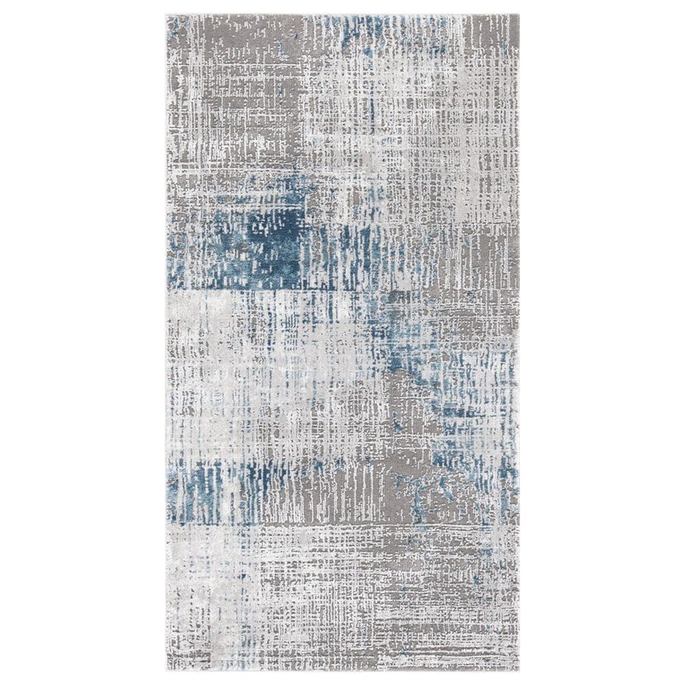 Safavieh Craft CFT874F 2"7" x 5" Grey and Blue Area Rug, , large