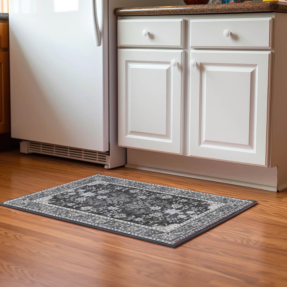Dalyn Rug Company Hatay 1&#39;8&quot; x 2&#39;6&quot; Charcoal Area Rug, , large