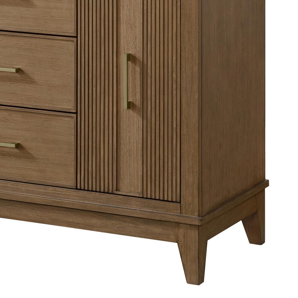 37B Fenwick 48" Single Bathroom Vanity in Kona with Glossy White Composite Stone Top and Backsplash, , large