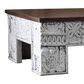 Jaipur Home One of a Kind Architectural Coffee Table in Brown, , large
