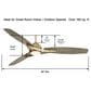Minka-Aire Molino 65" Indoor/Outdoor Ceiling Fan with LED Light in Soft Brass, , large
