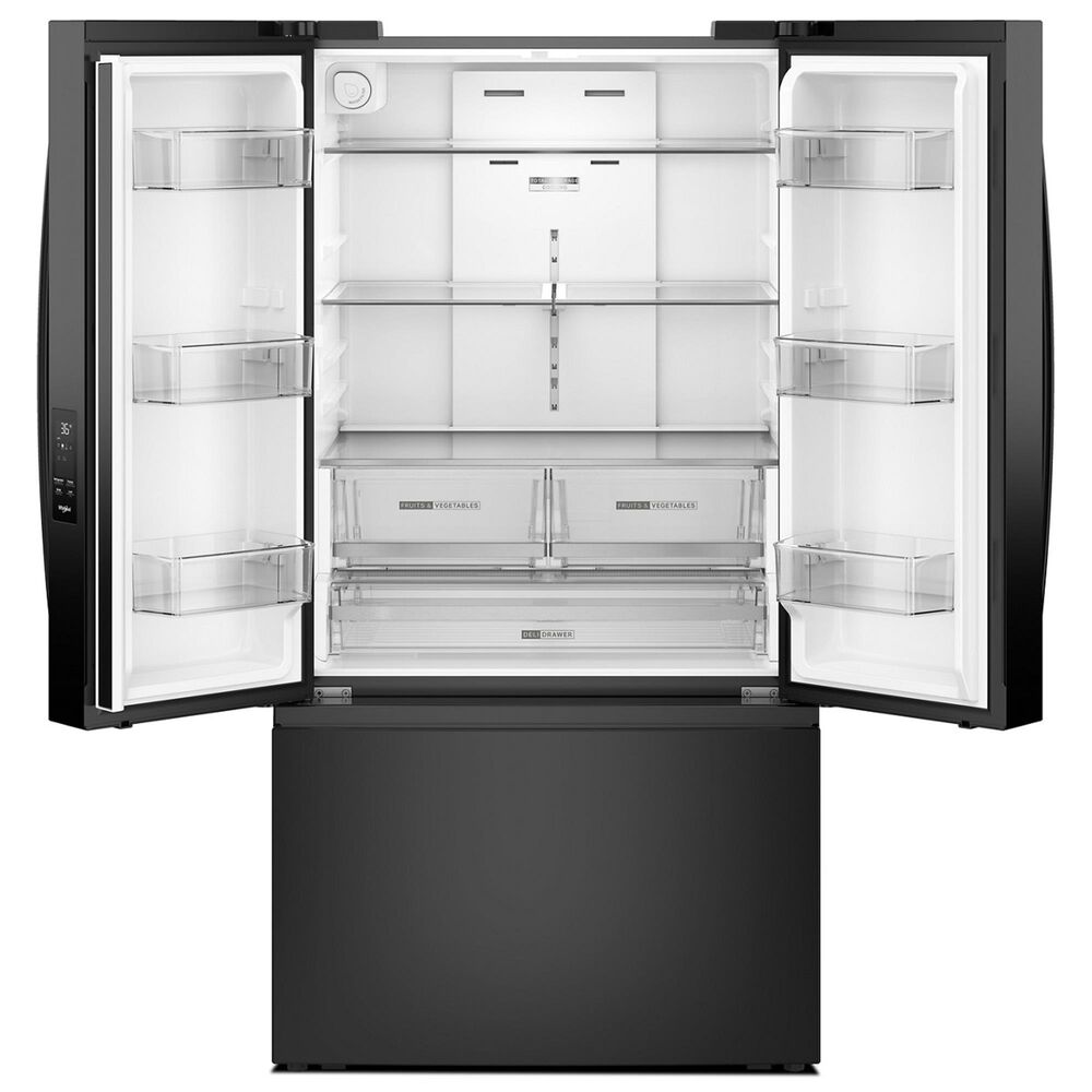 Whirlpool 30.52 Cu. Ft. French Door Refrigerator with Interior Water Dispenser in Black, , large