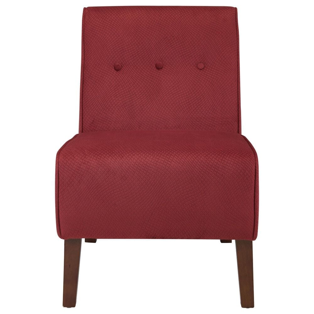 Linon Home Decor Coco Accent Chair in Red, , large