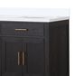 Lexora Home Abbey 72" Double Bathroom Vanity in White Oak with 2 cm White Quartz Top, Rectangular Sinks and 70" Mirror, , large