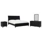 Ashley Danziar 4-Piece King Bedroom Set in Matte Black, , large