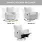 Oxford Baby Synergy Glider Recliner in Plush White, , large
