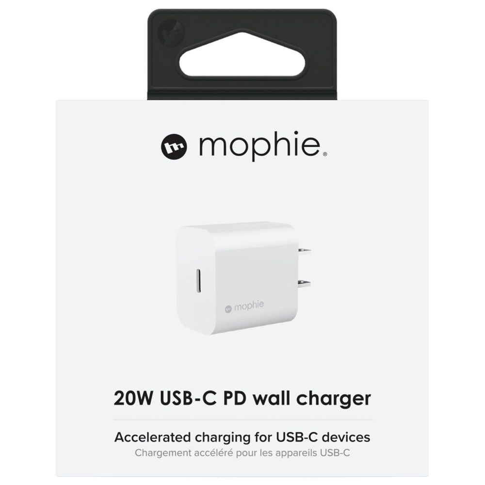 Mophie 20W PD USB-C Wall Charger in White, , large