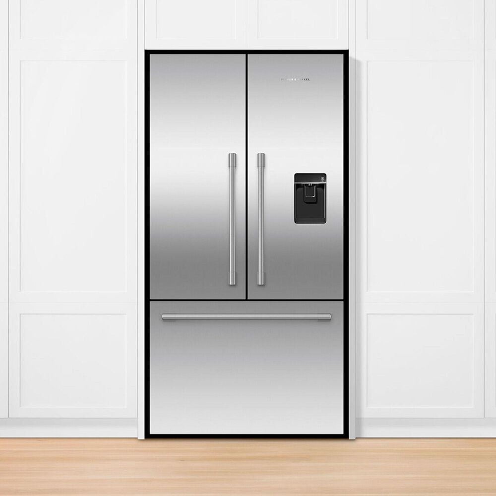 Fisher &amp; Paykel 20.1 Cu. Ft. French Door Refrigerator with Ice and Water Dispenser in Stainless Steel, , large