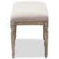 Baxton Studio Clairette Bench in Neutral Beige, , large