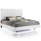 New Heritage Europa 5 Piece Wood Cal King Panel Bedroom Set with Chest and Nightstand in White, , large