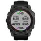 Garmin Fenix 7X Sapphire Solar Edition Smartwatch Screen in Carbon Gray DLC Titanium with Black Band, , large
