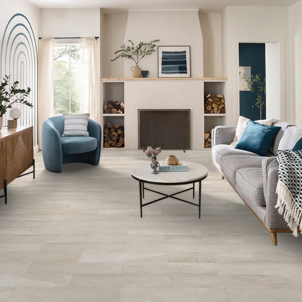 COREtec Cremello Travertine 12&quot; x 24&quot; Luxury Vinyl Tile, , large